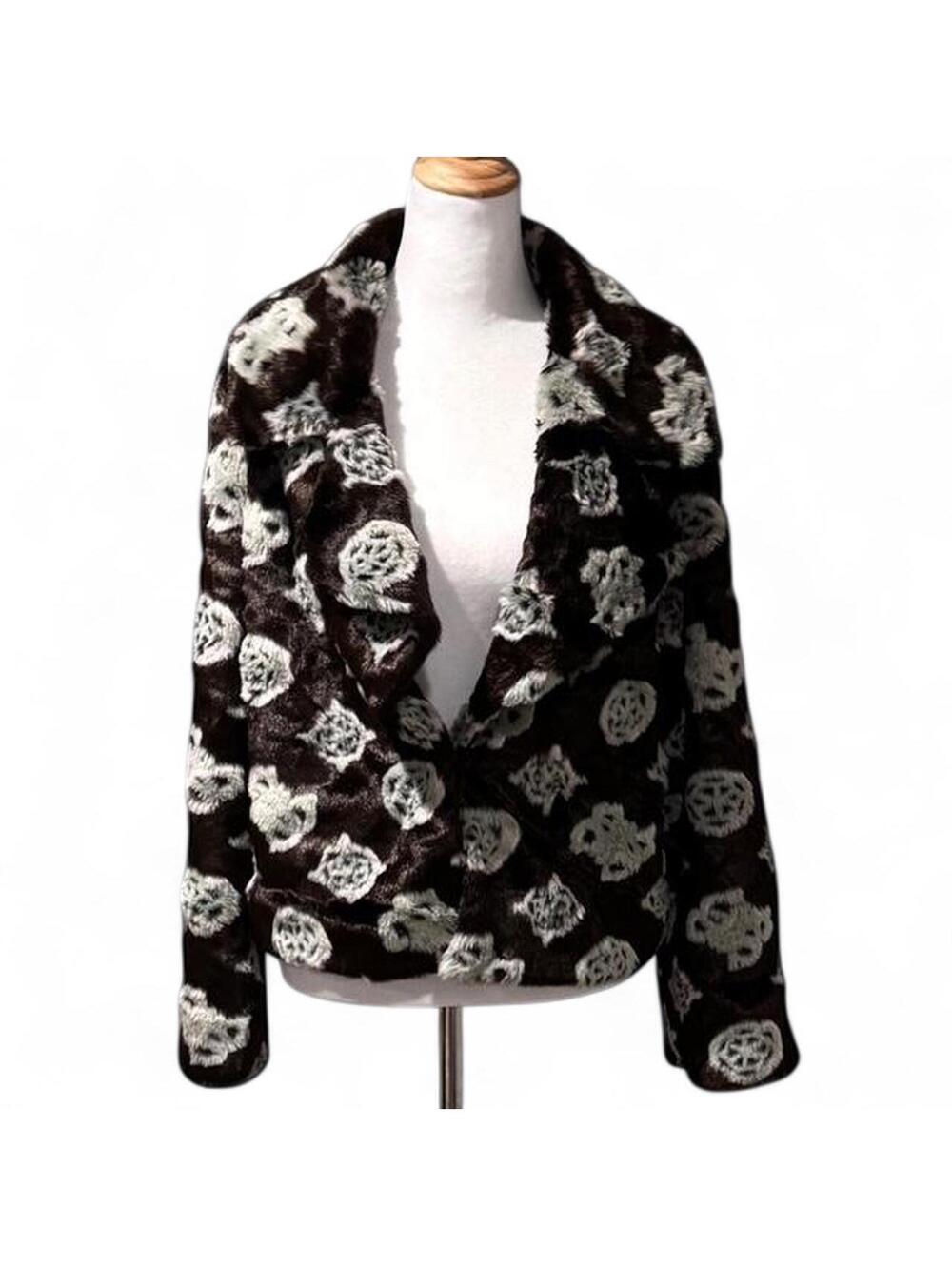 Guess Women's Brown and Multi Jacket